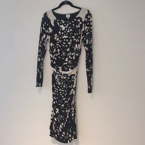 Tracy Reese Stretch Crepe Ruched Dress